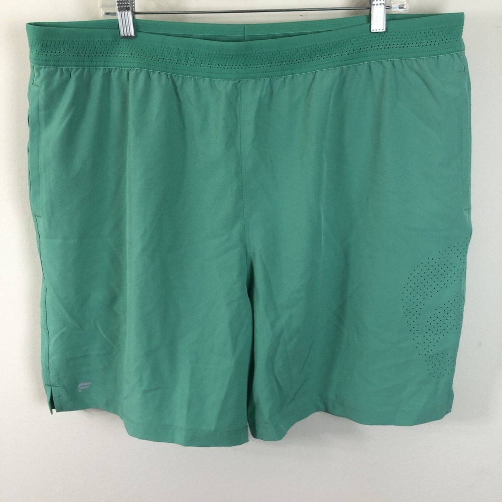 New Fabletics The 7" Fundamental Lined Shorts Mens XXL Green Active Training